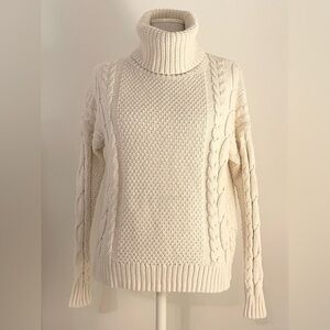 Madewell Off-White Women’s Cozy Chunky Knit Sweater | Size XXS